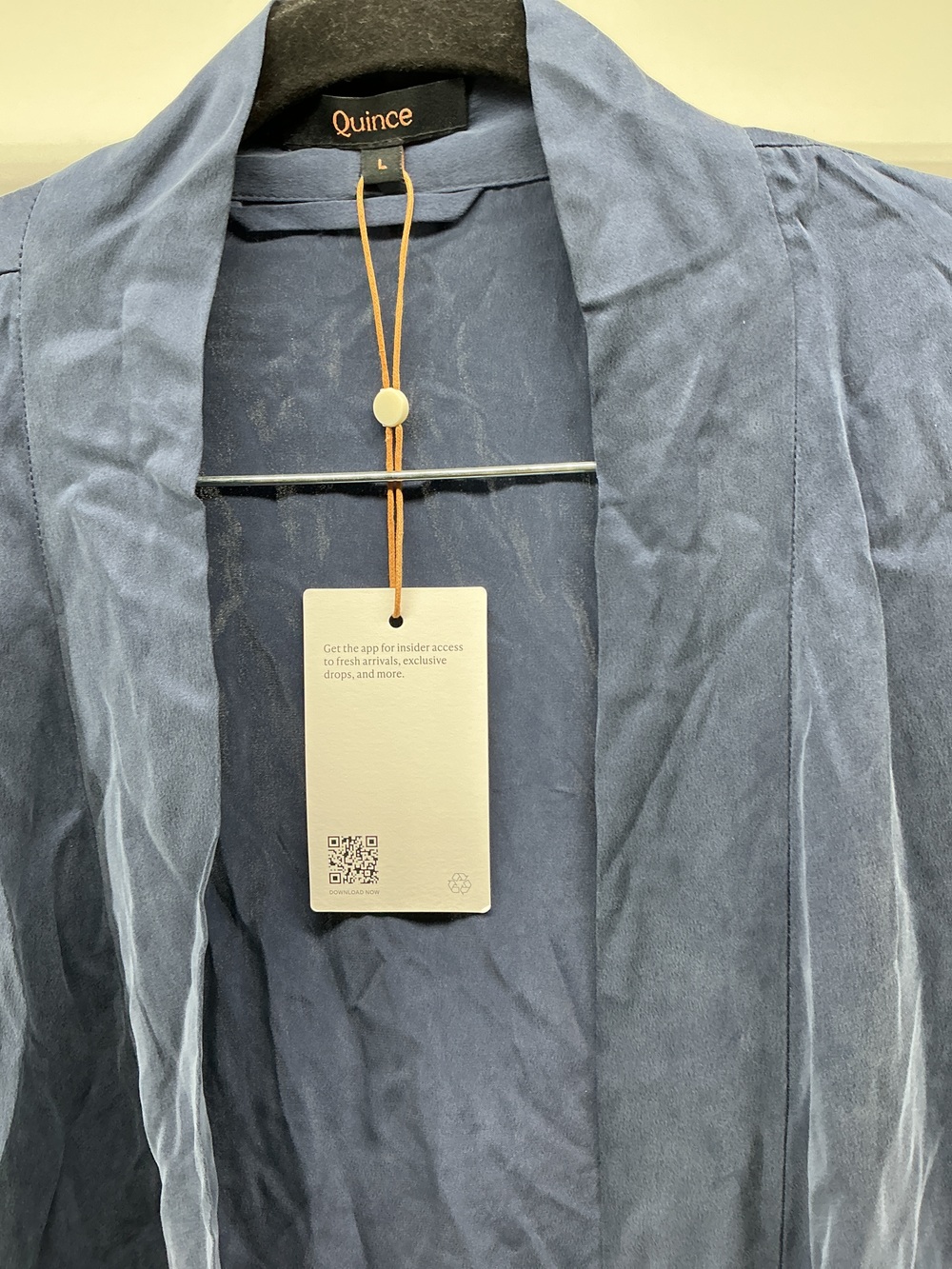 100% Washable Silk Robe - Picture 3 of 3